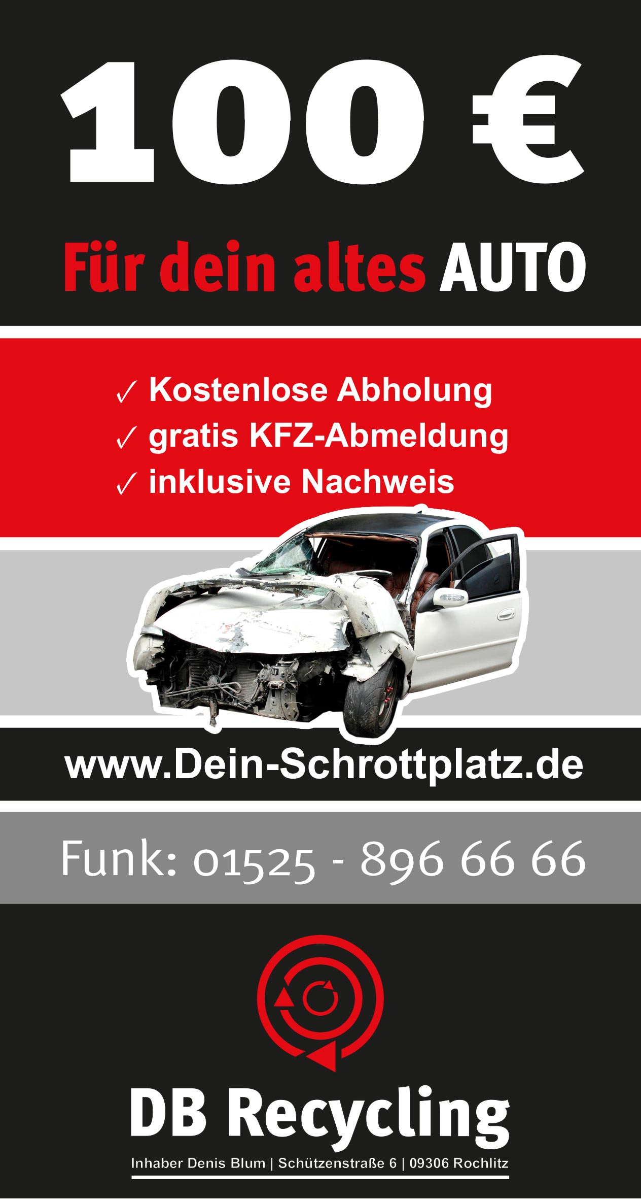 100€ für dein altes Auto